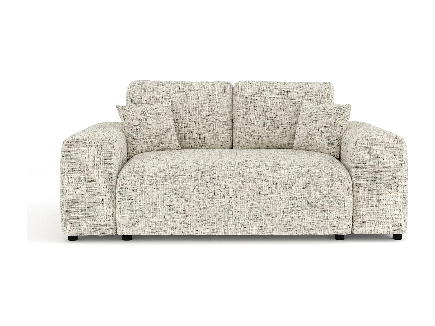 Canapé en toile tissée Zanzibar - 2 places - beige mélangé