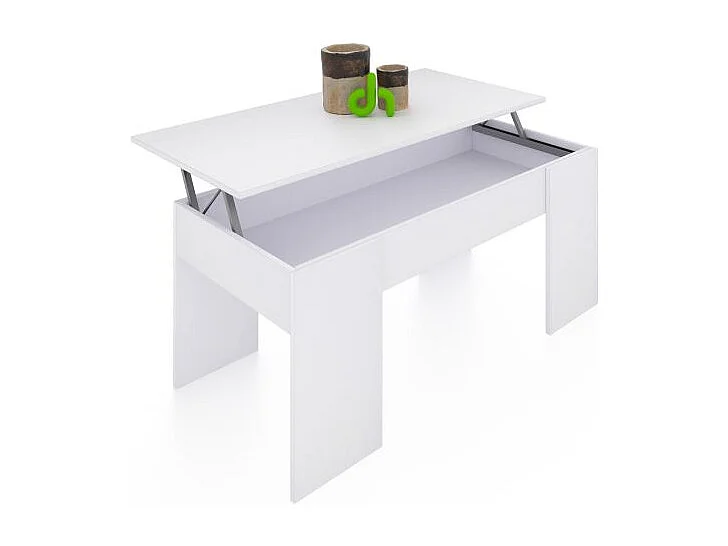 Mesa de centro elevable Vita Blanco Artik (Blanco Mate)