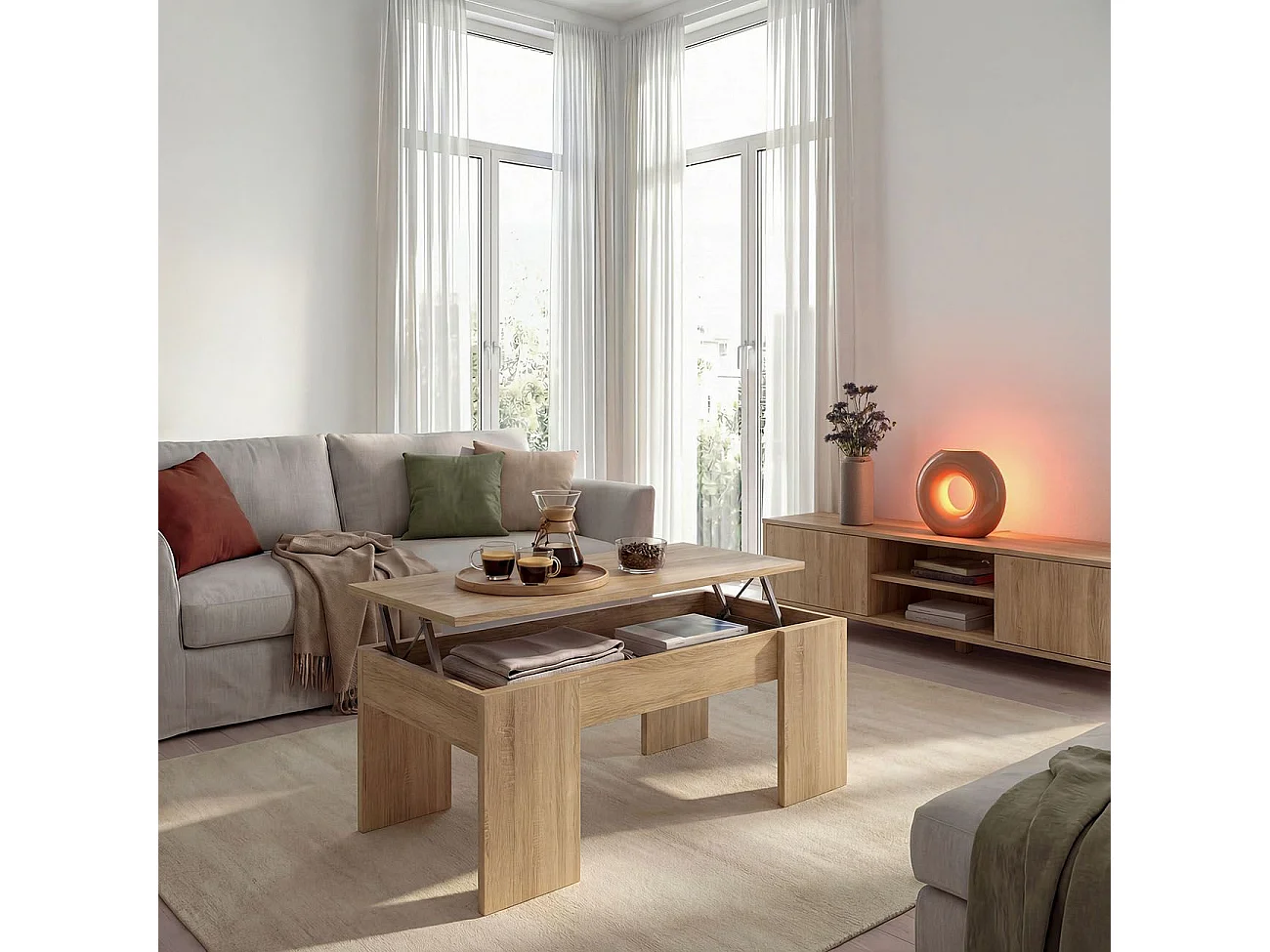 Mesa de centro elevatória Vita