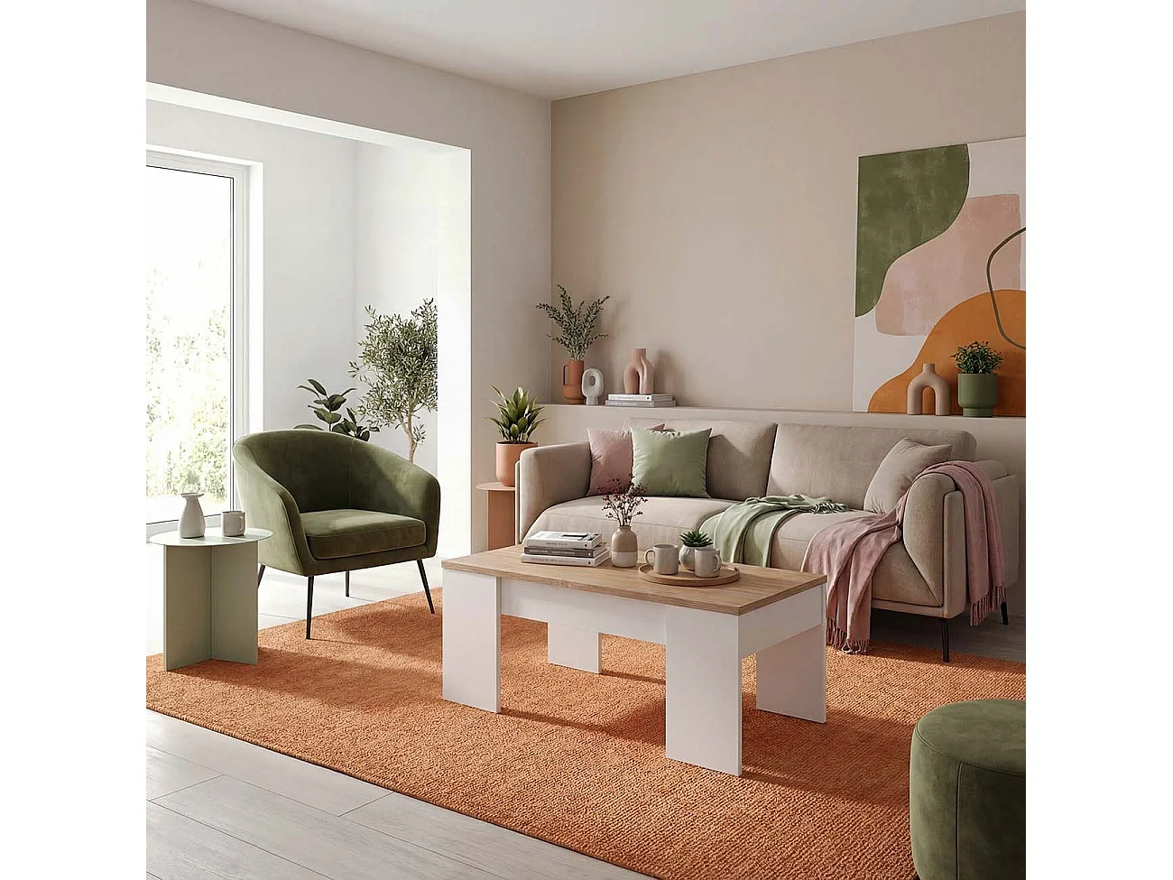 Mesa de centro elevatória Vita