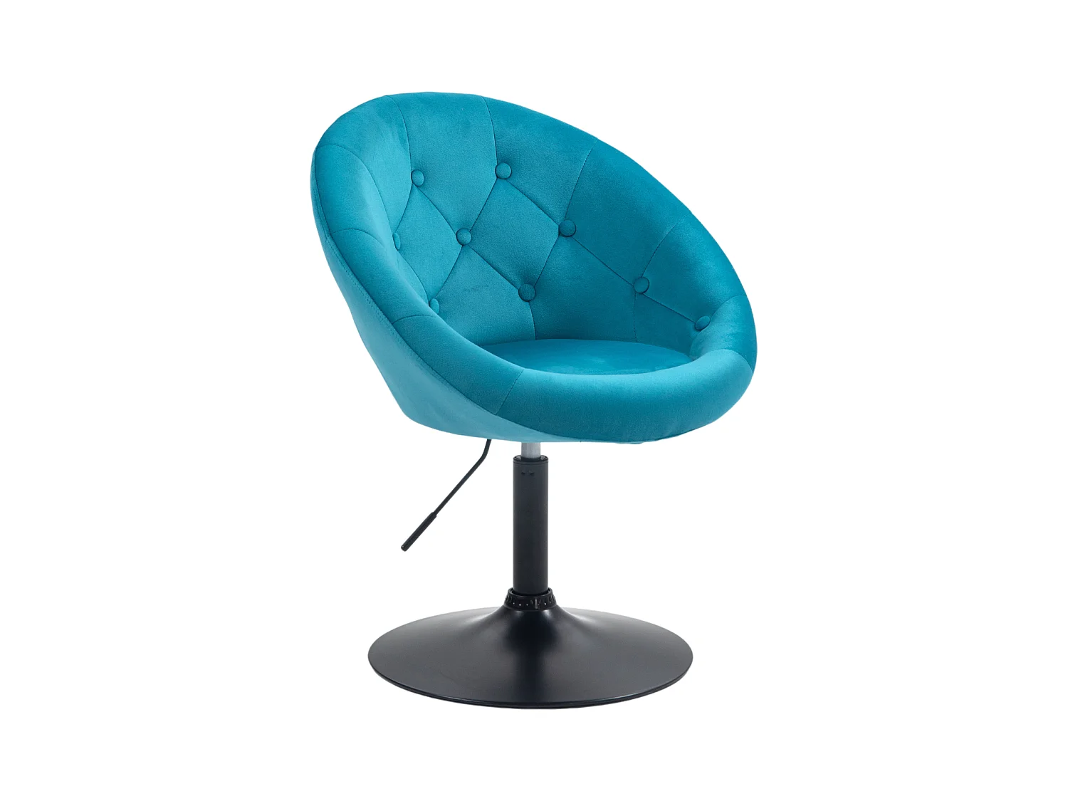Fauteuil SVITA HAVANNA Fauteuil Lounge Club Tabouret de bar Chaise pivotante Rétro Pétrole/Noir