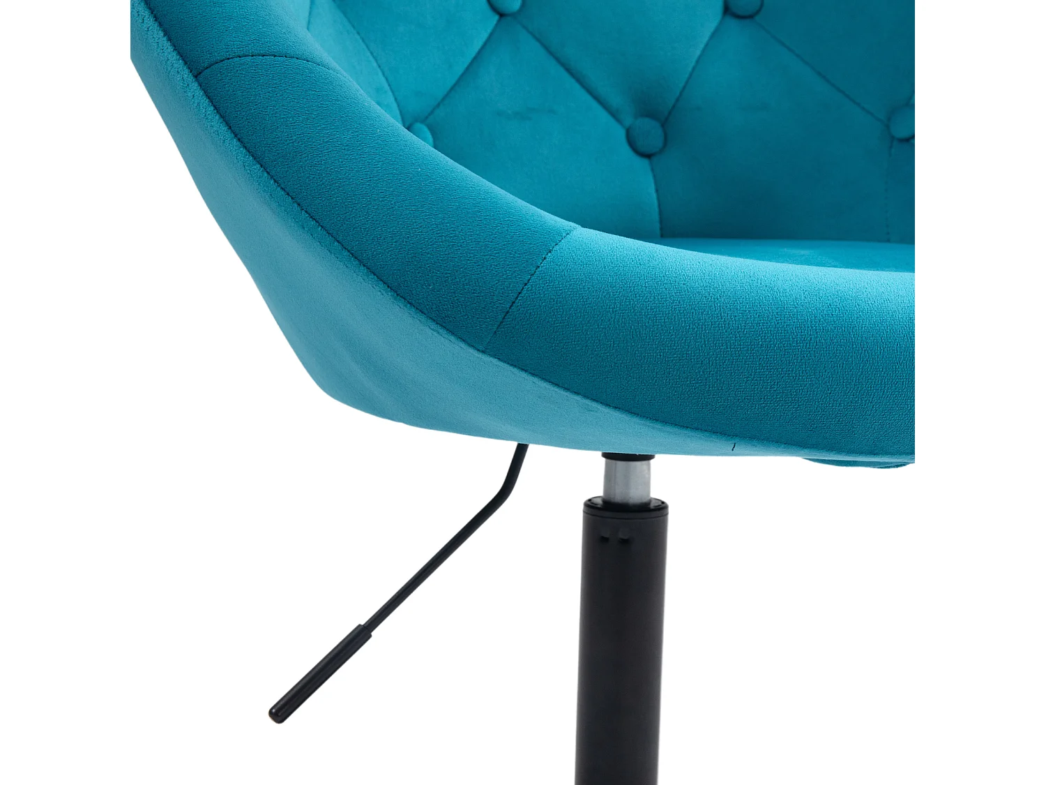 Fauteuil SVITA HAVANNA Fauteuil Lounge Club Tabouret de bar Chaise pivotante Rétro Pétrole/Noir