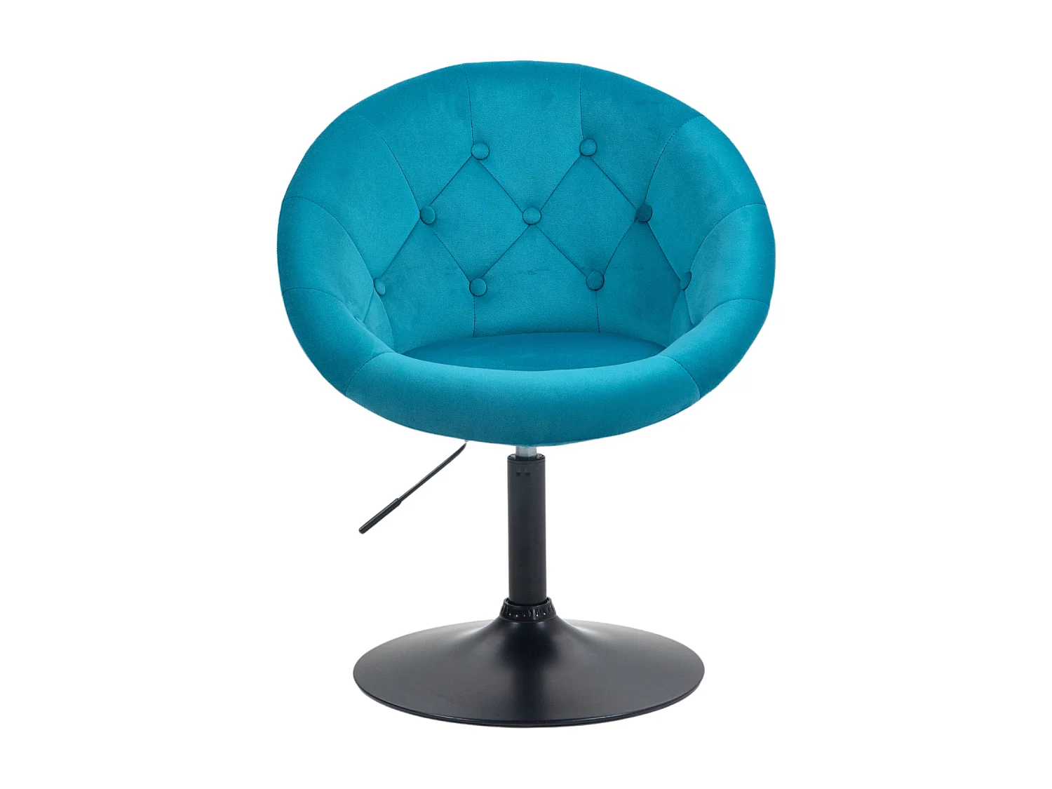 Fauteuil SVITA HAVANNA Fauteuil Lounge Club Tabouret de bar Chaise pivotante Rétro Pétrole/Noir