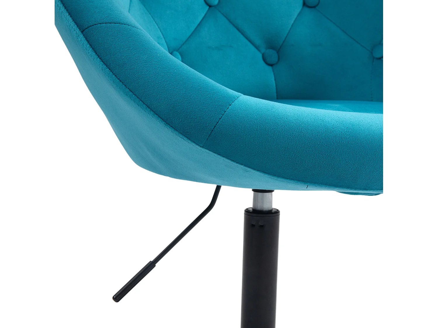 Fauteuil SVITA HAVANNA Fauteuil Lounge Club Tabouret de bar Chaise pivotante Rétro Pétrole/Noir