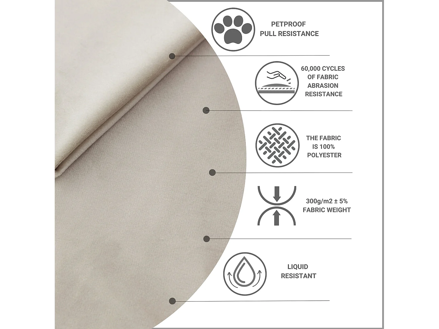 Lit coffre Noto - 160 x 200 cm - velours - crème