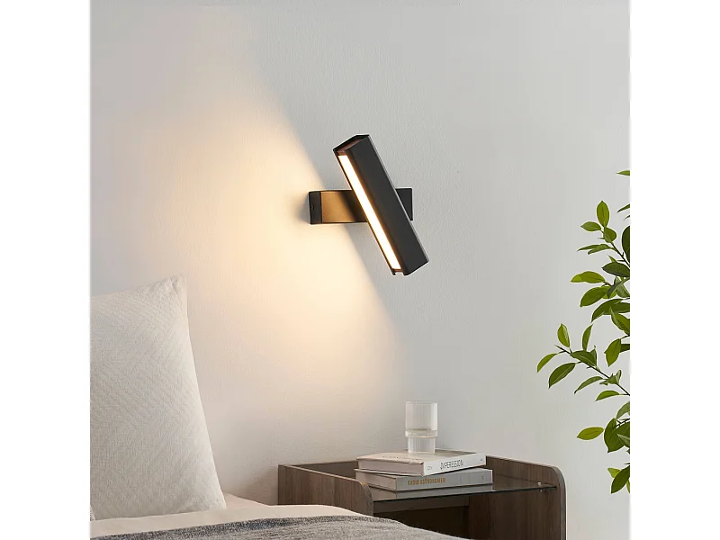 Applique murale pivotante noire LED - Salvi
