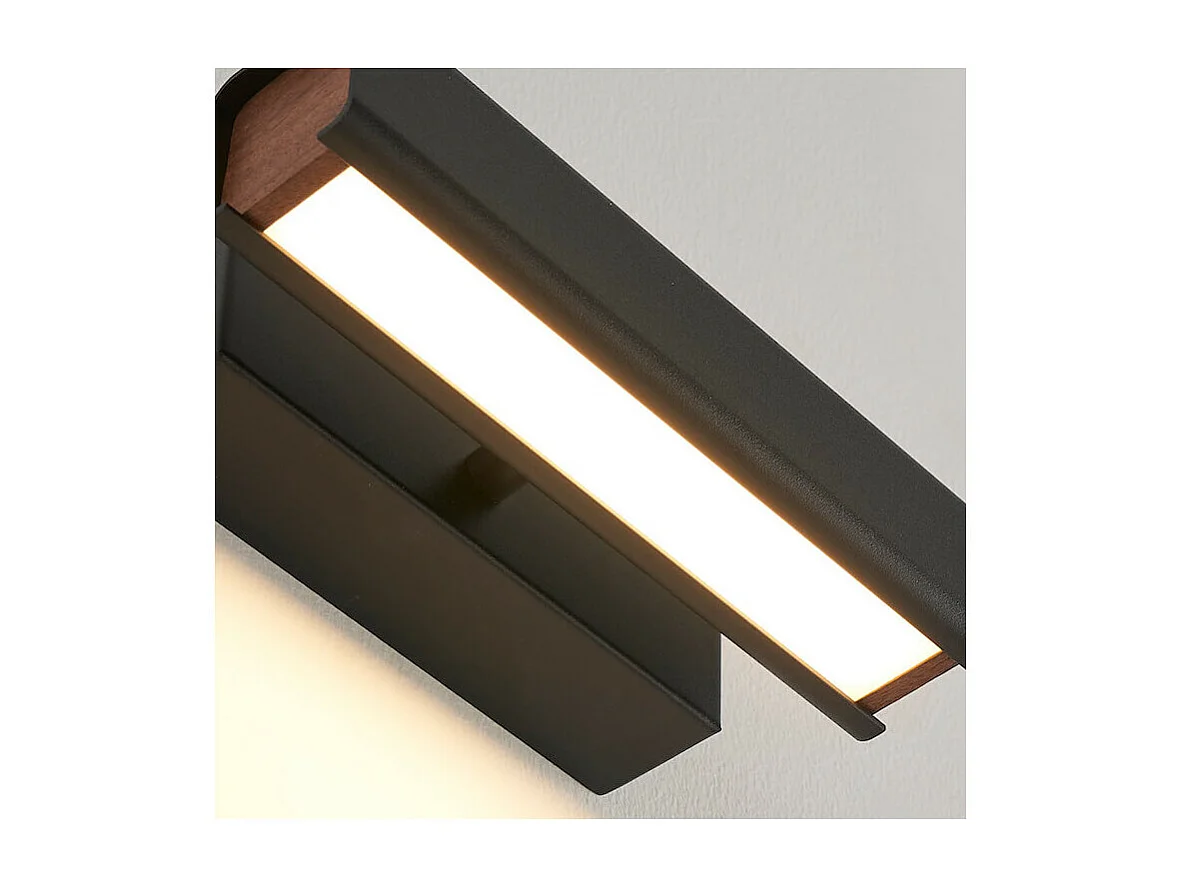 Applique murale pivotante noire LED - Salvi