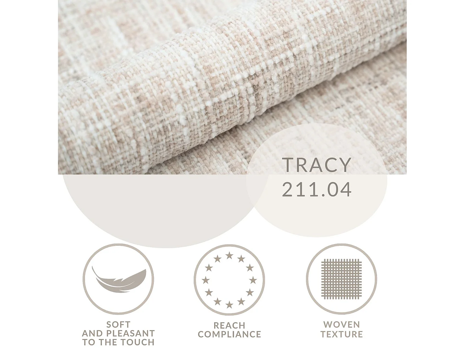 Pouf en toile tissée Zanzibar - 88x88 cm - creme