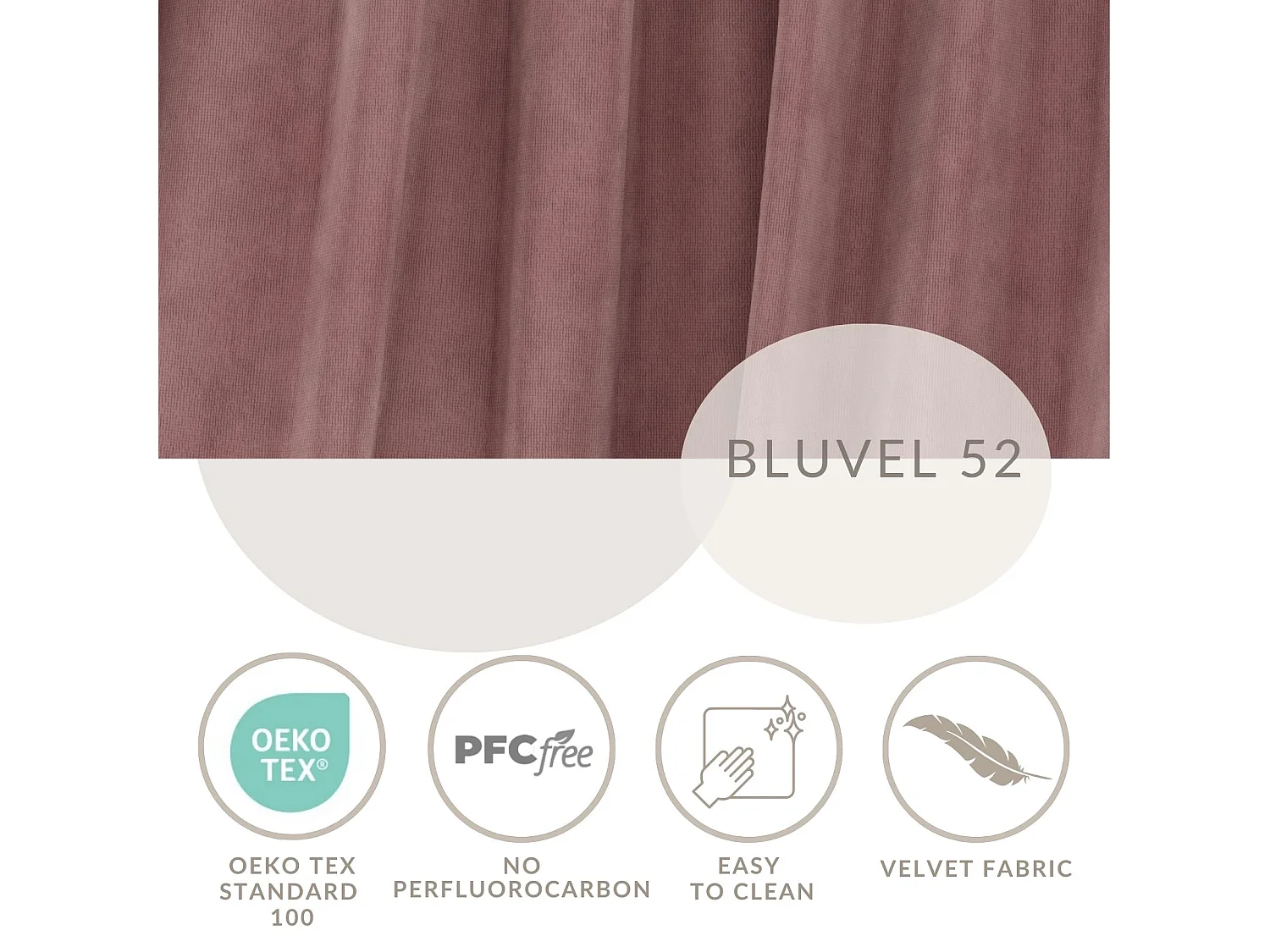 Pouf en tissu velours Zanzibar - 88x88 cm - rose