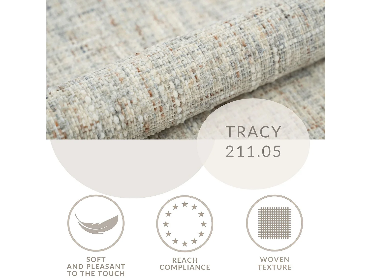 Pouf en toile tissée Zanzibar - 88x88 cm - beige mélangé