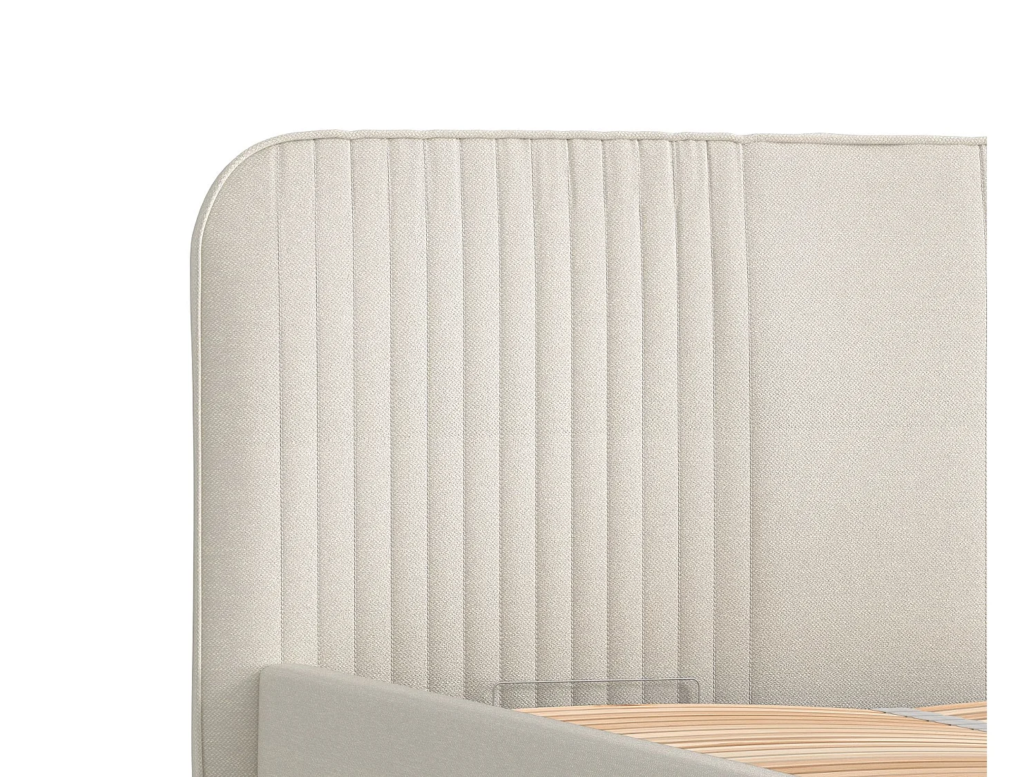 Polsterbett Livy - 180 x 200 cm - Webstoff - beige