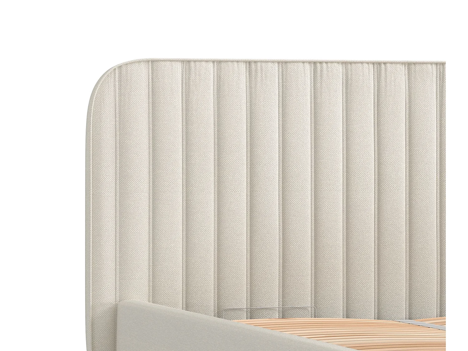 Polsterbett Noto - 160 x 200 cm - Webstoff - beige