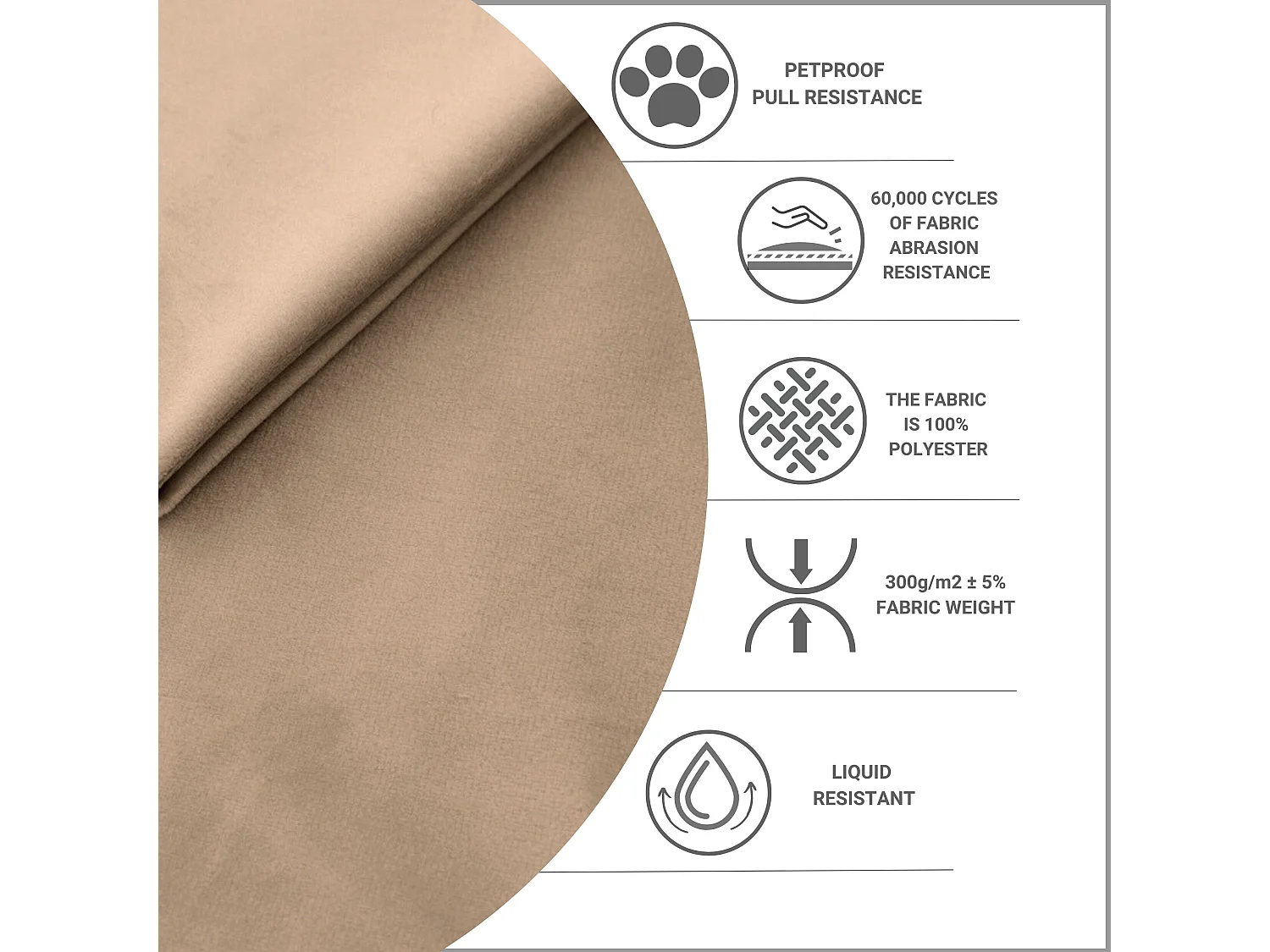 Lit coffre Noto - 120 x 200 cm - velours - beige