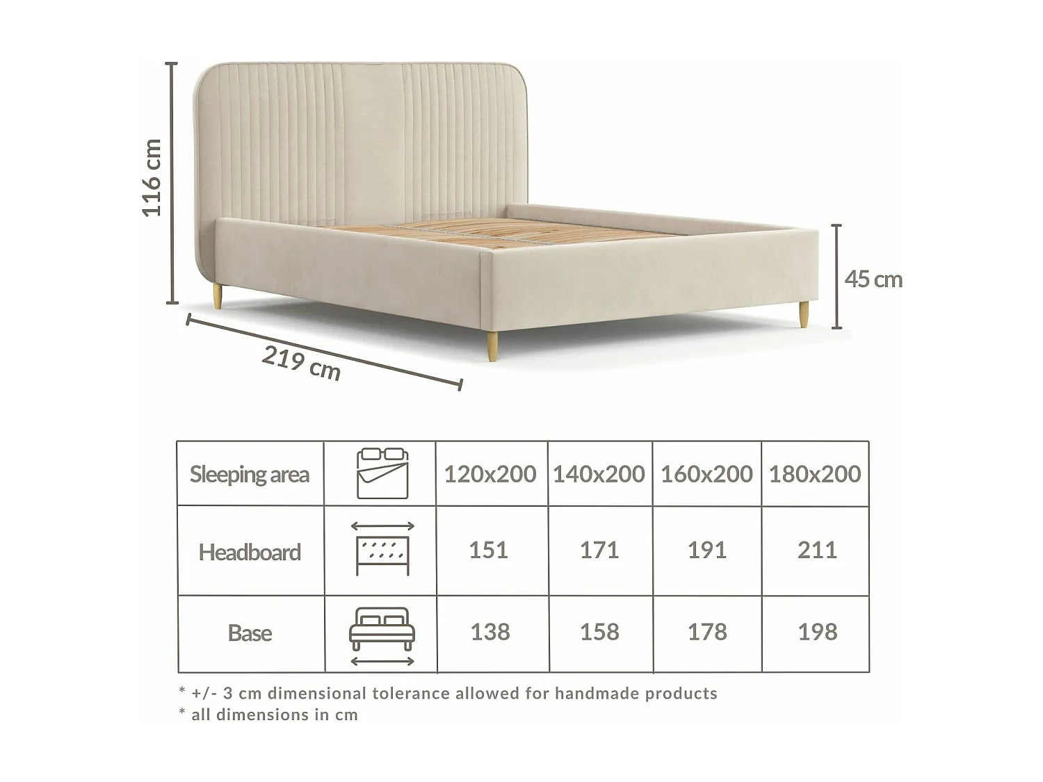 Lit coffre Livy - 120 x 200 cm - velours - gris
