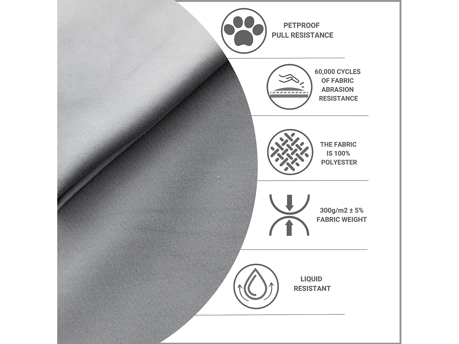 Lit coffre Livy - 120 x 200 cm - velours - gris