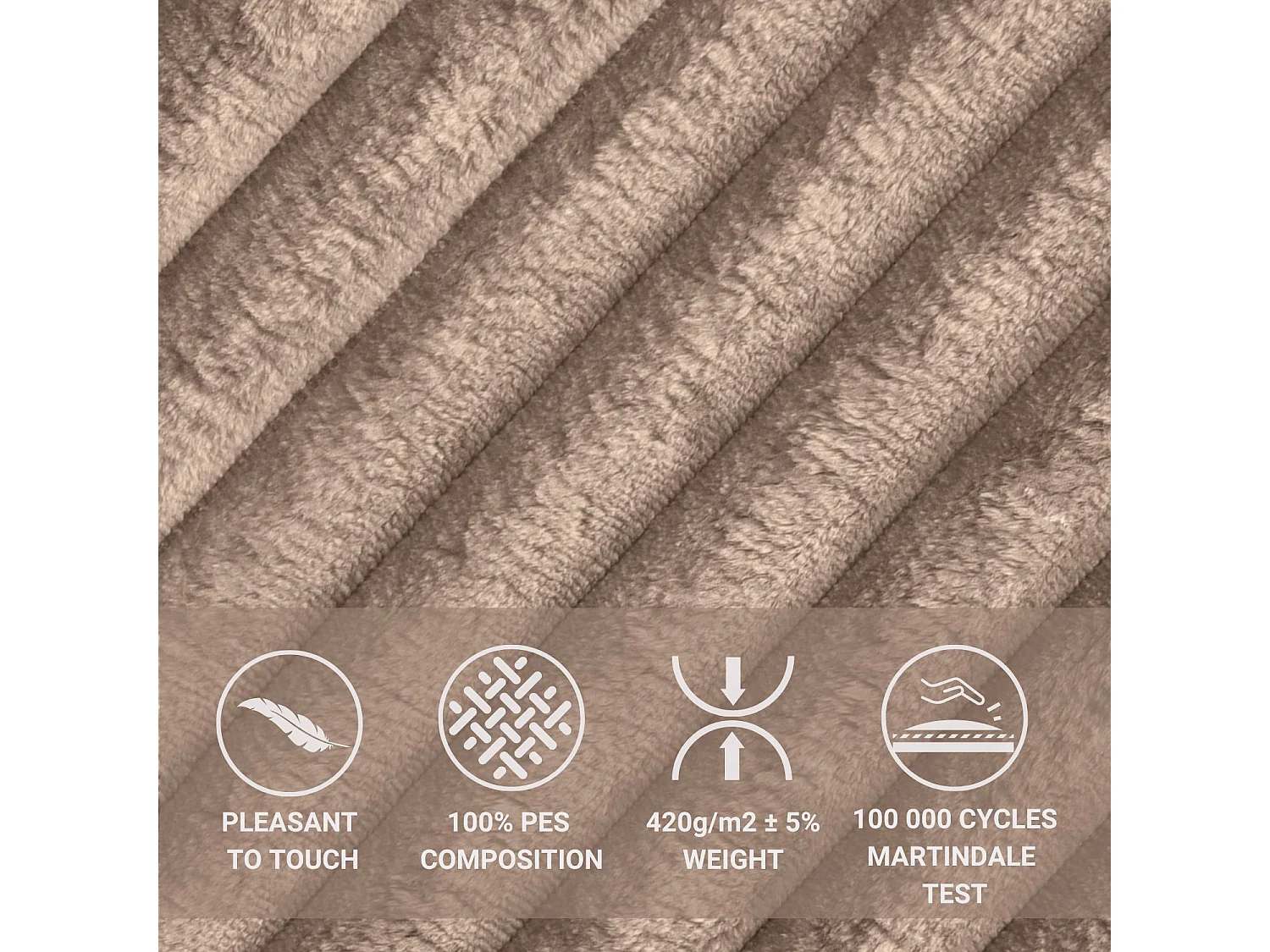 Polsterbett Larch - 140 x 200 cm - Samtstoff - beige