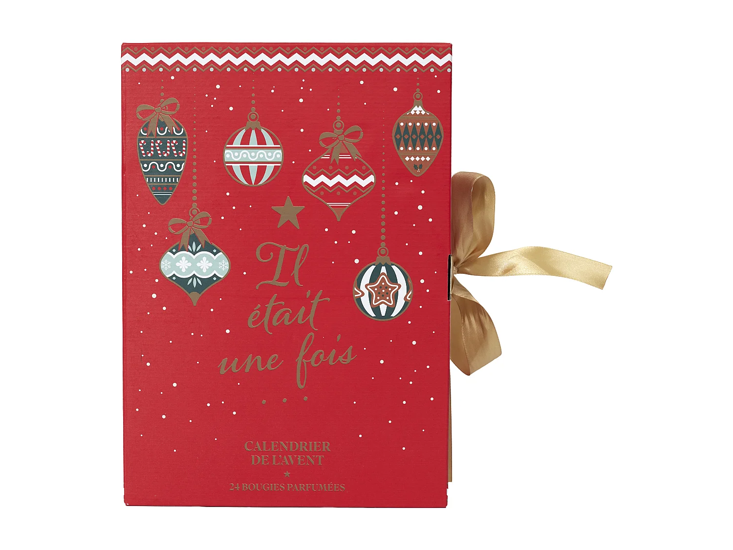 Calendrier De L'avent Bougie Parfumee X24 Rouge