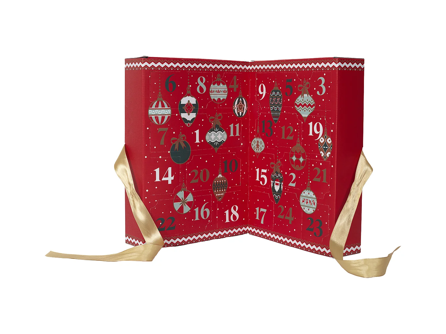 Calendrier De L'avent Bougie Parfumee X24 Rouge
