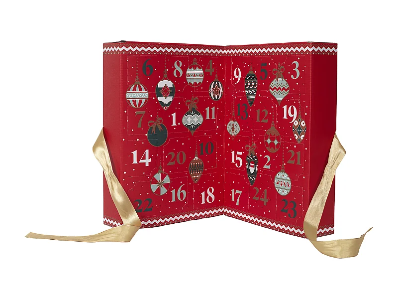 Calendrier De L'avent Bougie Parfumee X24 Rouge