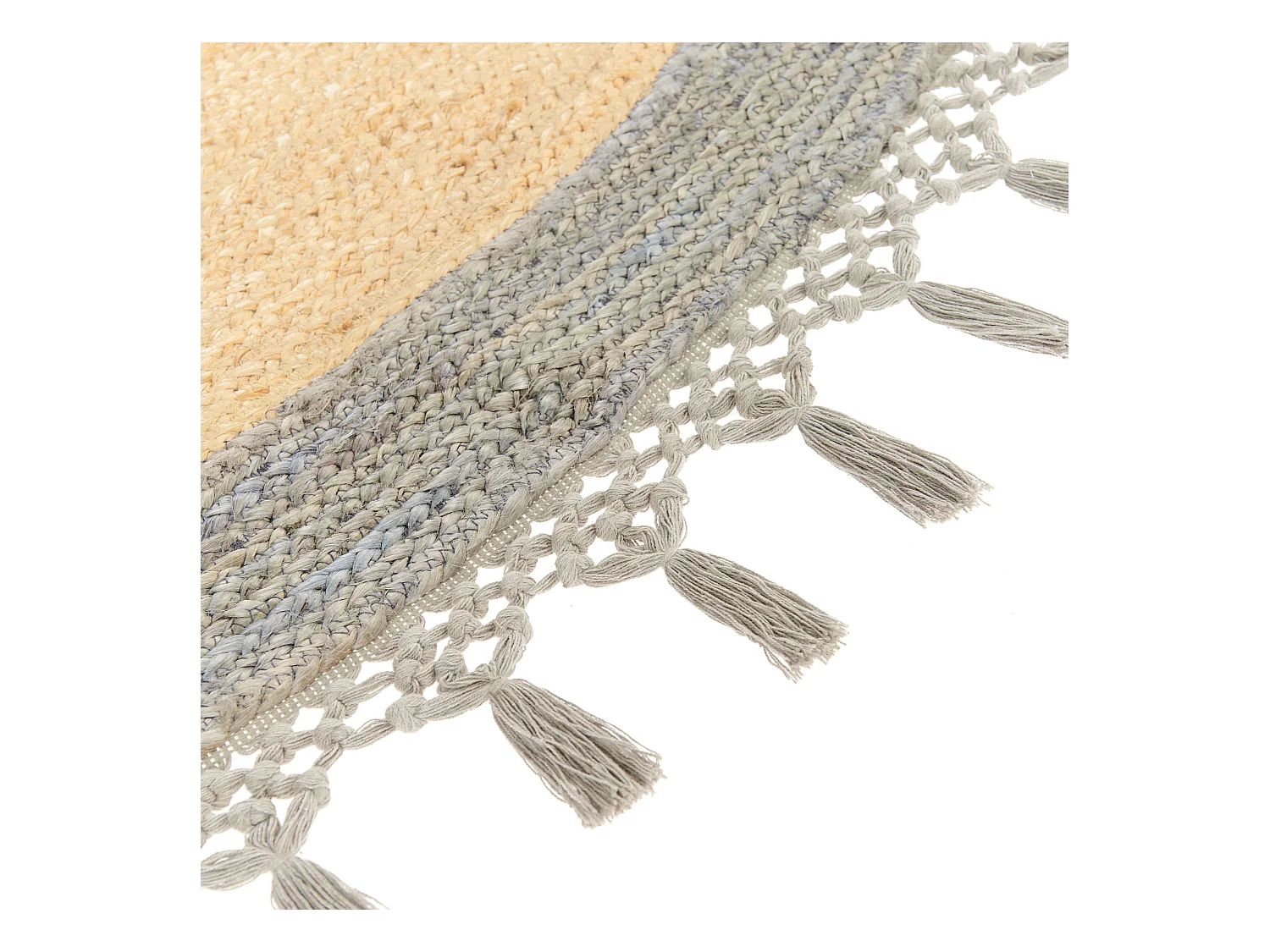 Vloerkleed MARTS ø 200 cm Jute Grijs