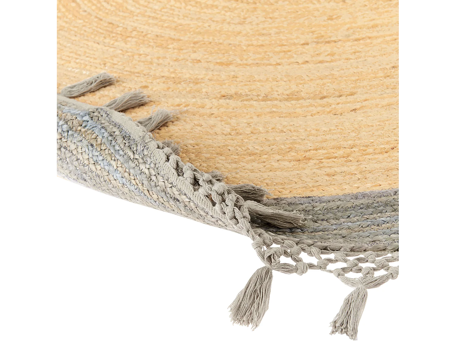 Alfombra MARTS ø 200 cm Yute Gris