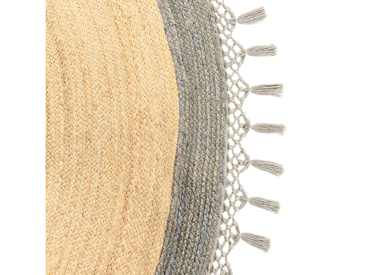 Teppich MARTS ø 200 cm Jute Grau