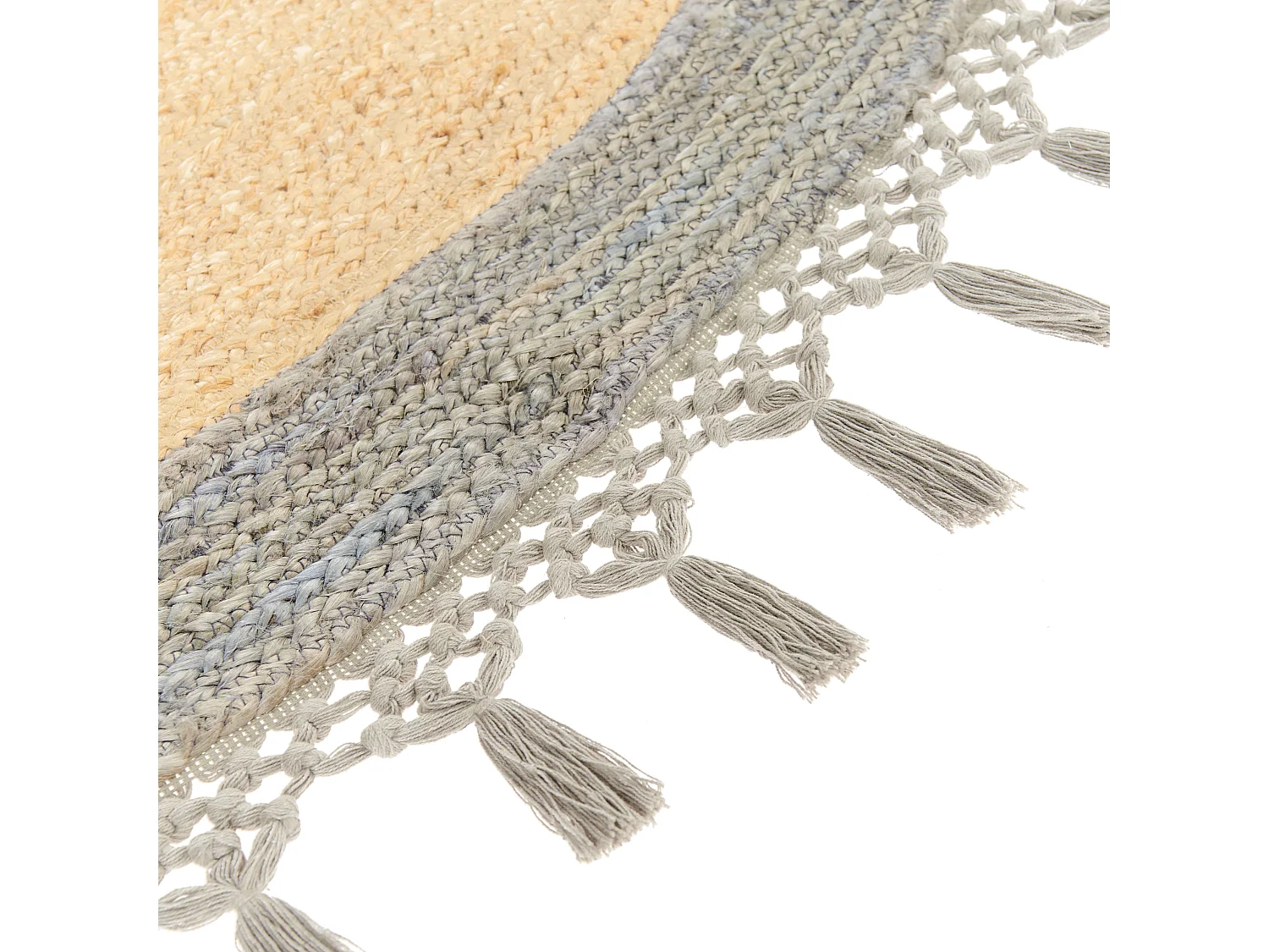 Teppich MARTS ø 200 cm Jute Grau