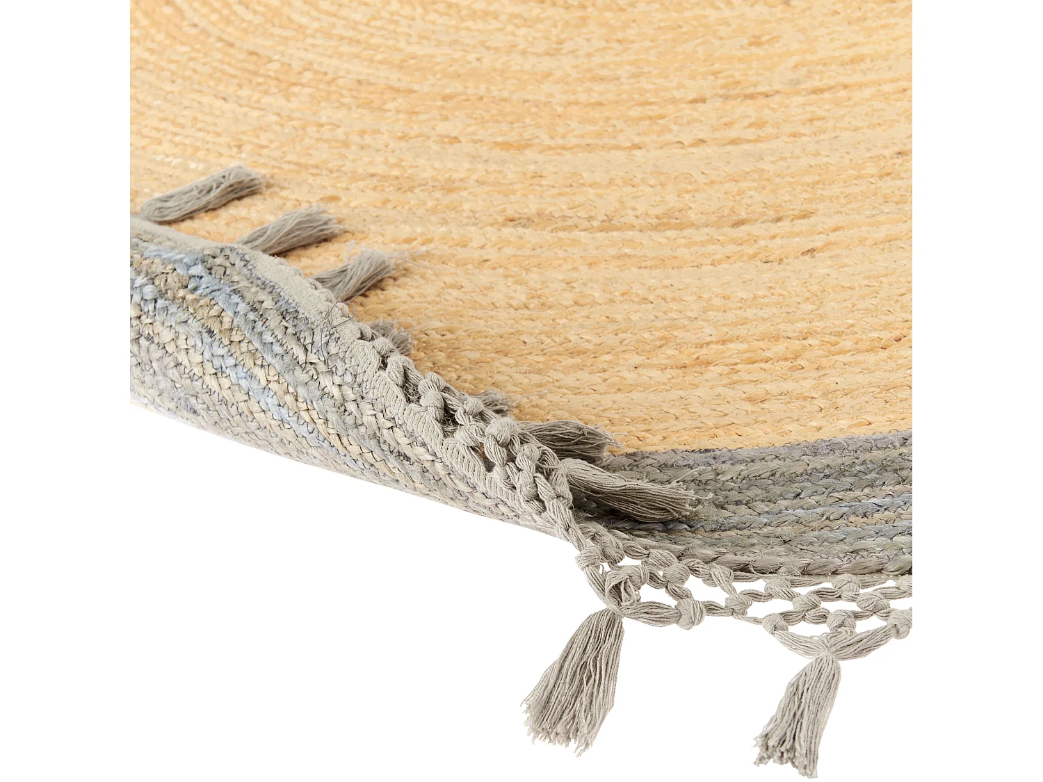 Teppich MARTS ø 200 cm Jute Grau