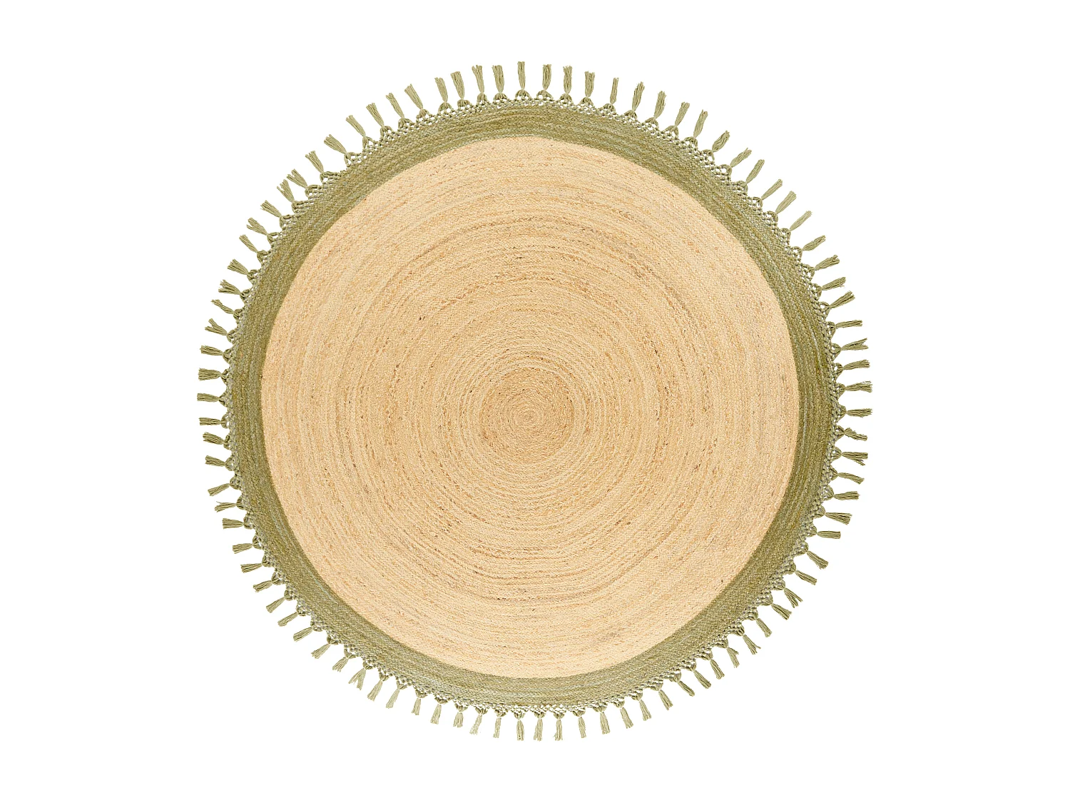 Alfombra MARTS ø 200 cm Yute Verde