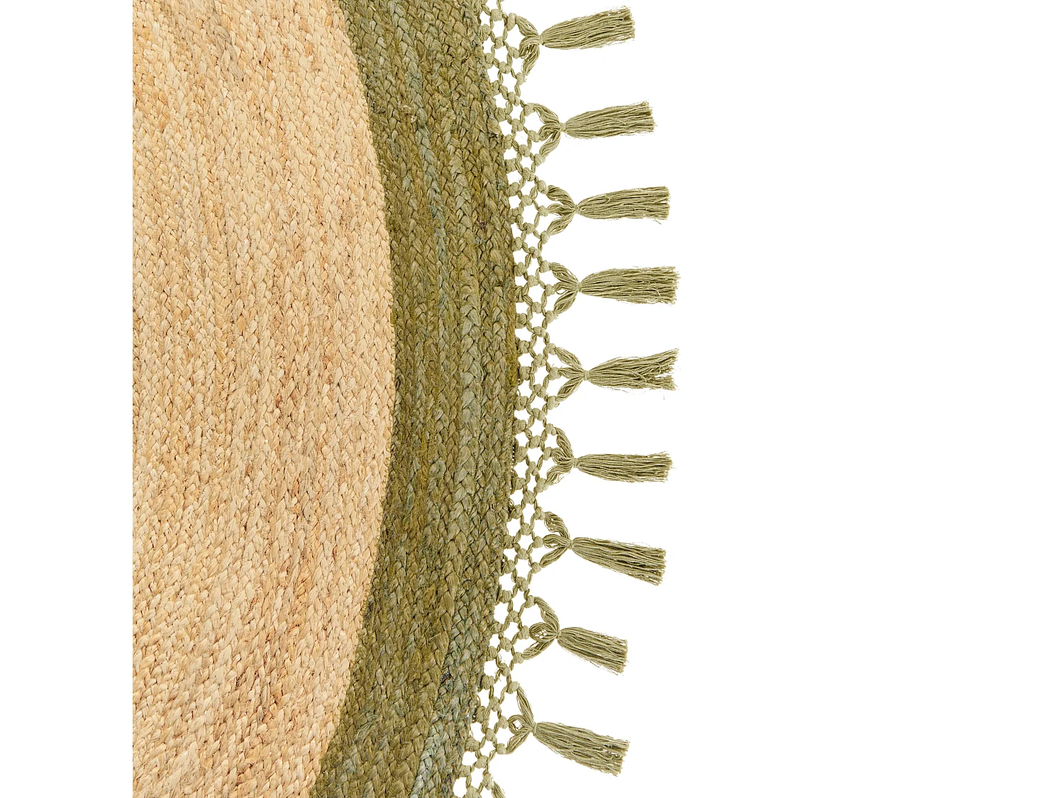 Alfombra MARTS ø 200 cm Yute Verde