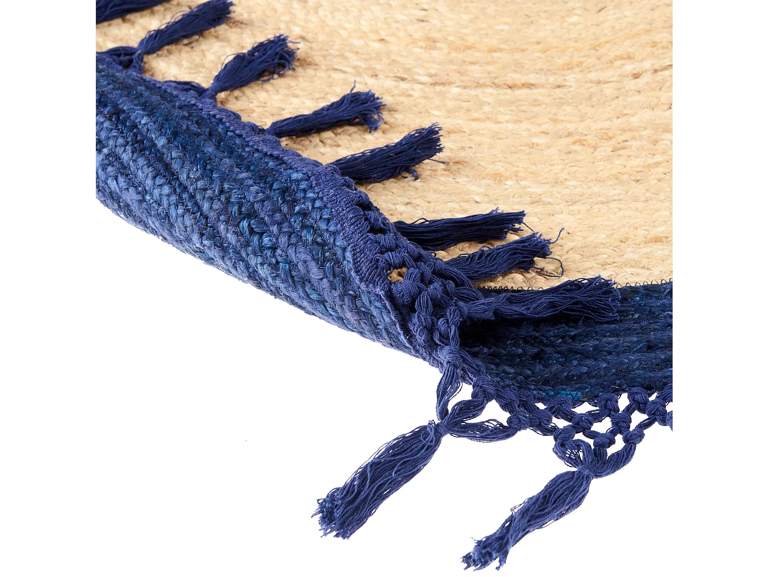 Alfombra MARTS ø 200 cm Yute Azul oscuro