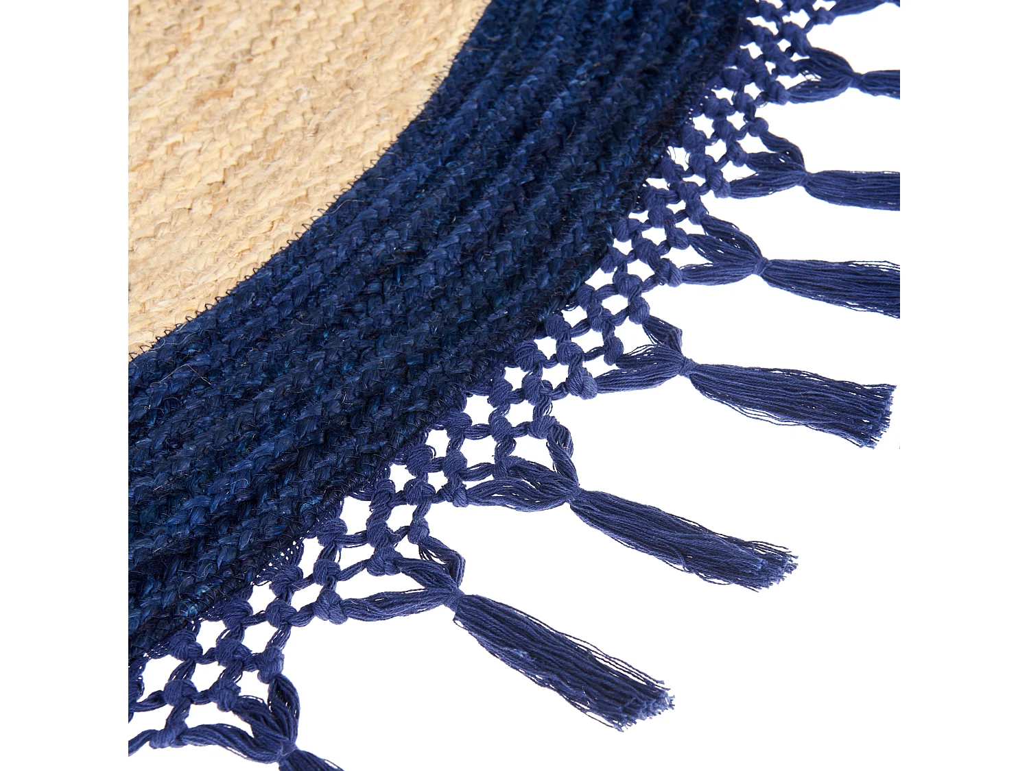 Tapis MARTS Bleu foncé ø 200 cm Jute