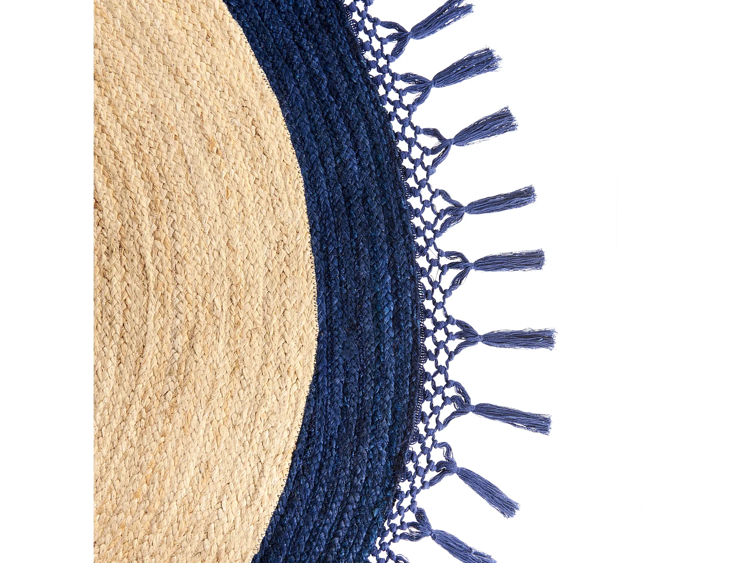 Rug MARTS Dark Blue ø 200 cm Jute