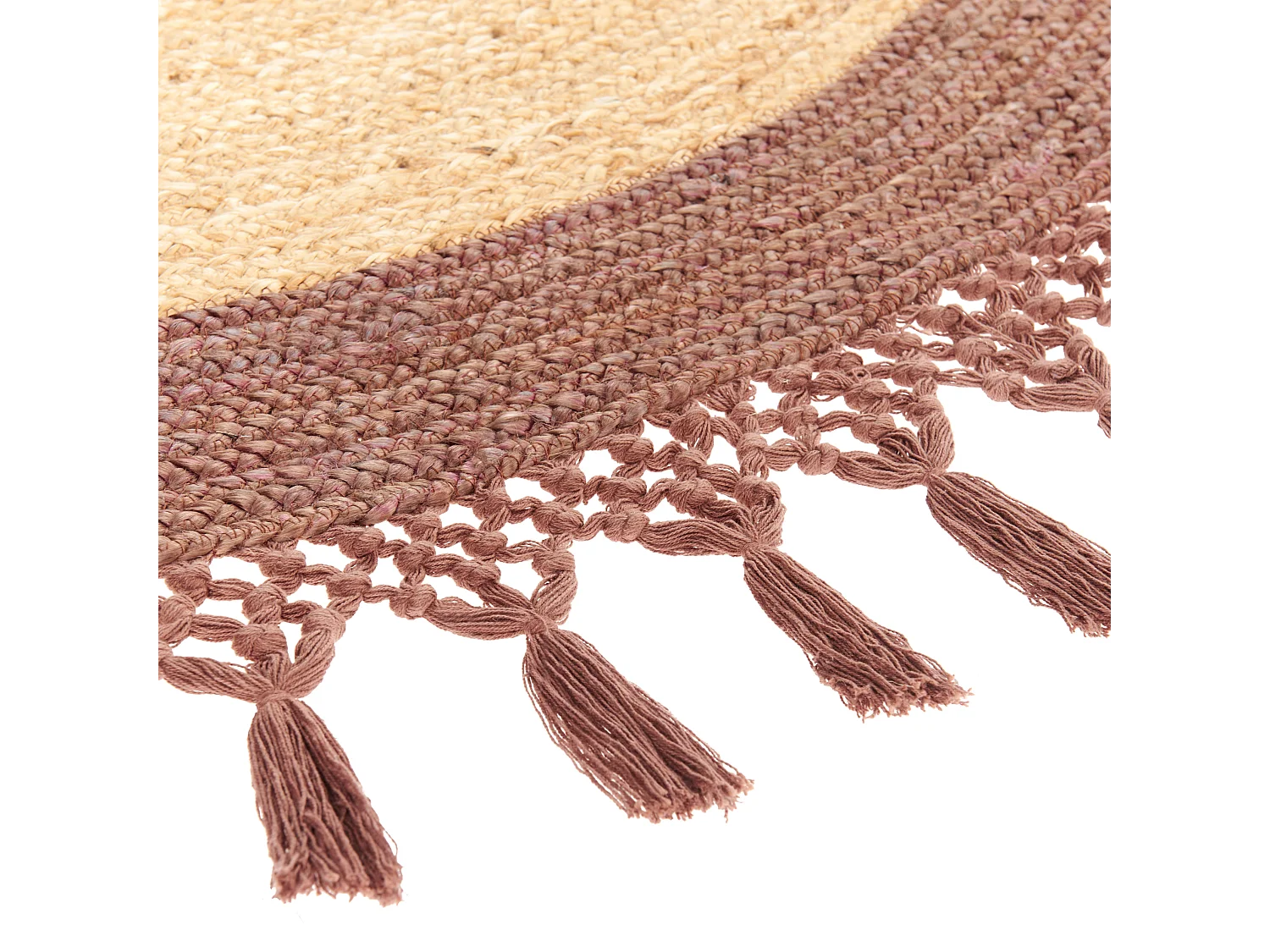 Vloerkleed MARTS ø 200 cm Jute Bruin