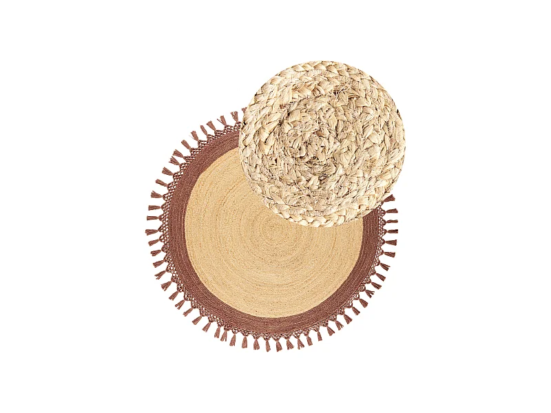 Teppich MARTS ø 140 cm Jute Braun