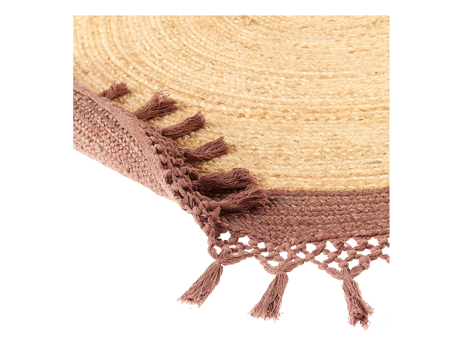 Teppich MARTS ø 140 cm Jute Braun