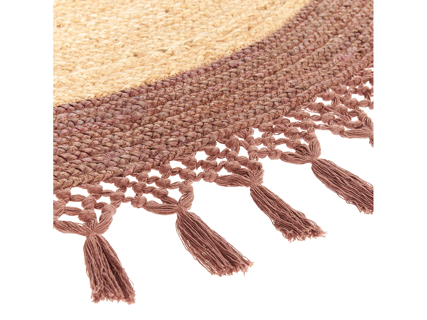 Teppich MARTS ø 140 cm Jute Braun