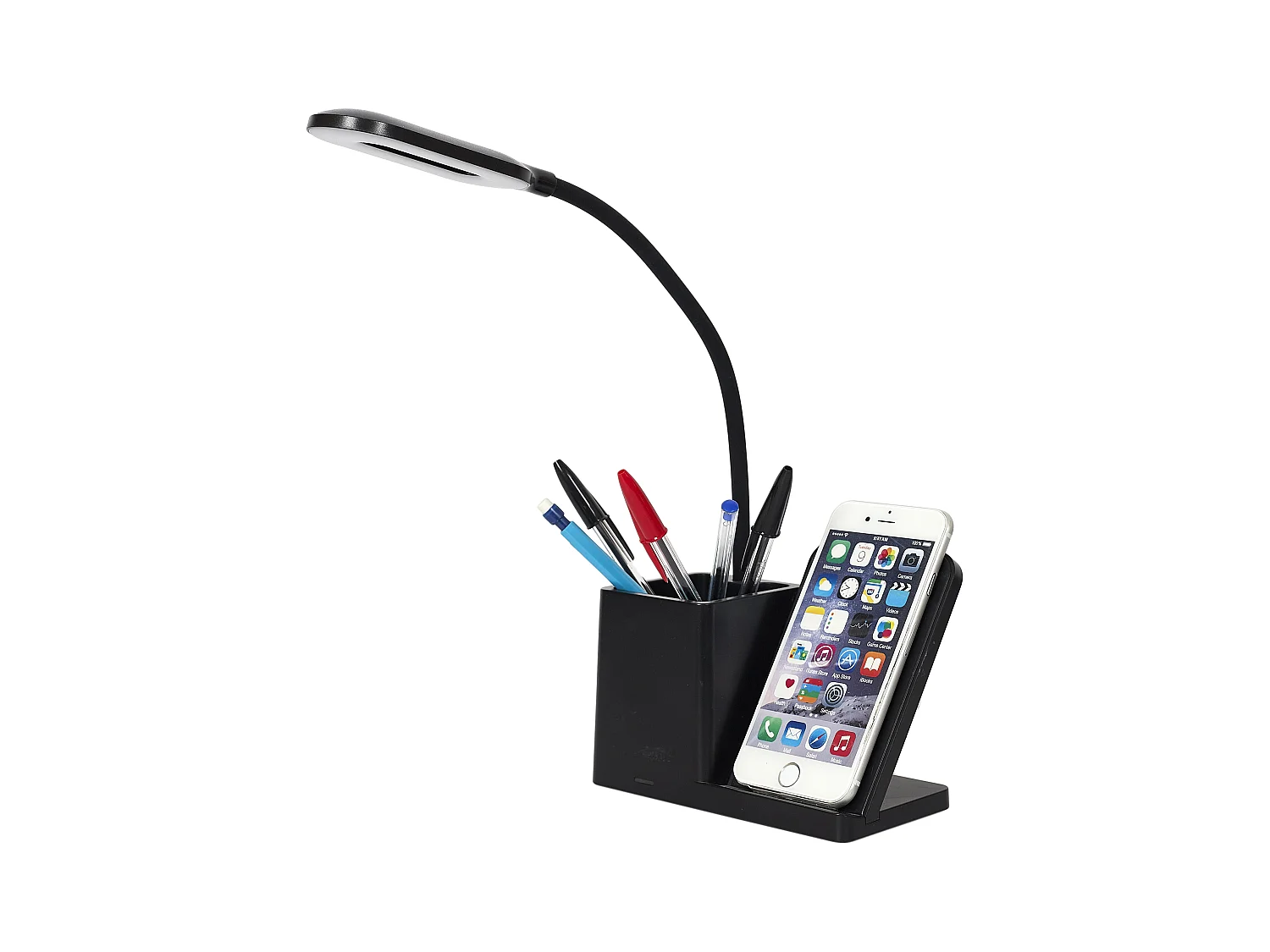 Lampe Led De Bureau 3en1 Usb Noir