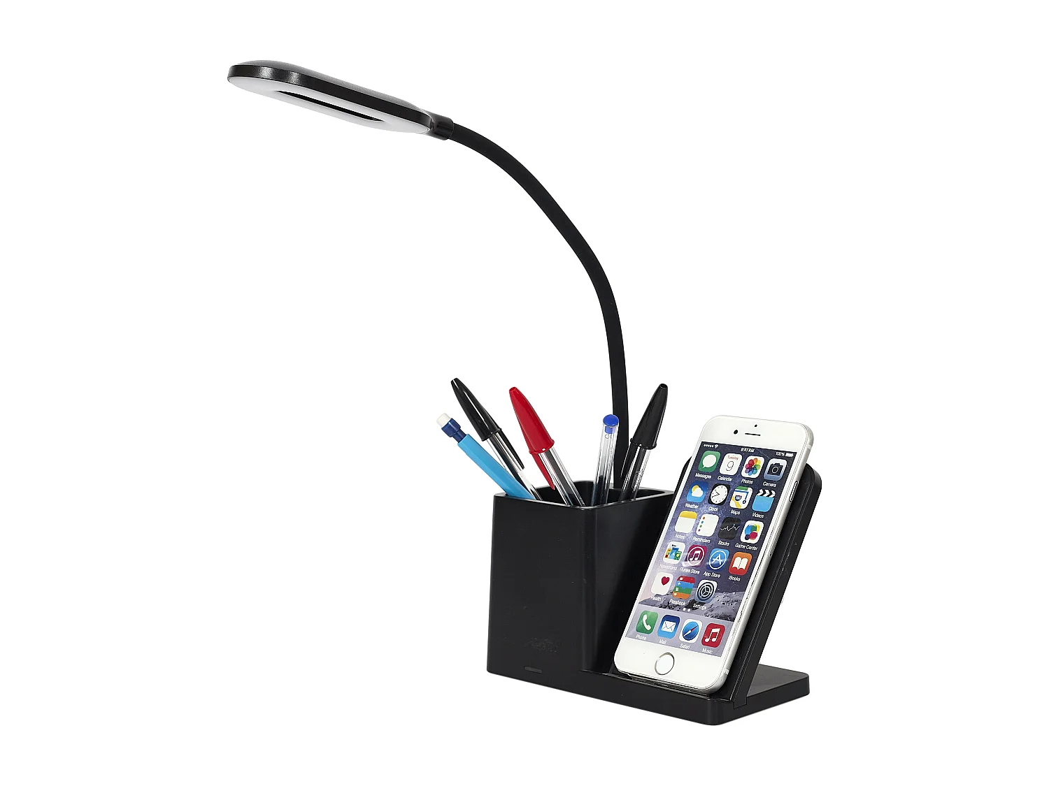 Lampe Led De Bureau 3en1 Usb Noir