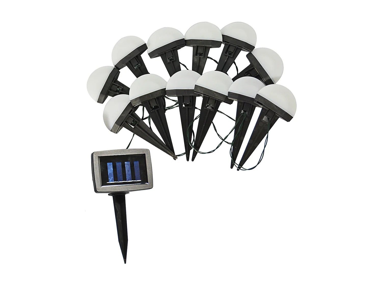 Guirlande solaire LED demi-lune - Orium