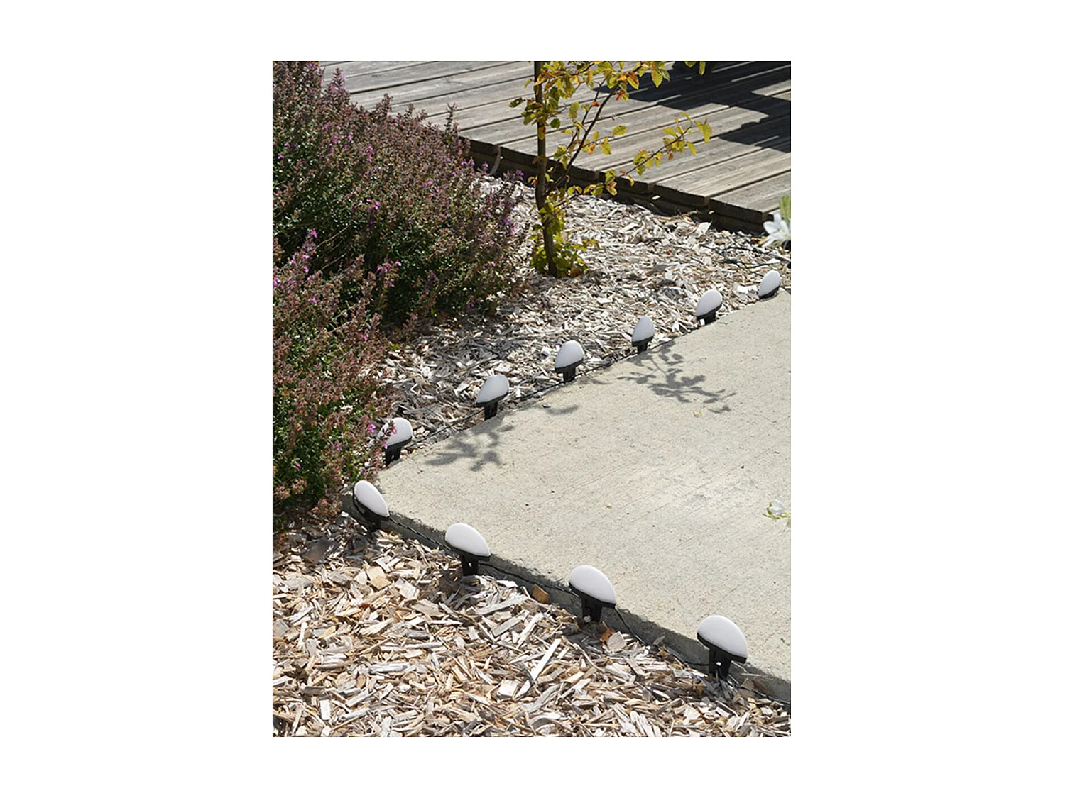 Guirlande solaire LED demi-lune - Orium