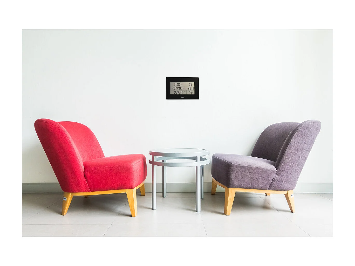 Horloge calendrier radio contrôlée Memento - Orium