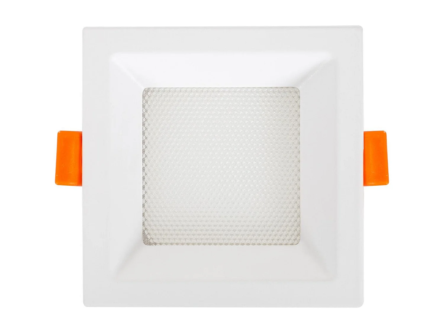 Placa LED 7W Cuadrada CCT Seleccionable Microprismático Corte 75x75 mm No Flicker 2700K - 4000K - 6000K Seleccionable (Cálido-Neutro-Frío)