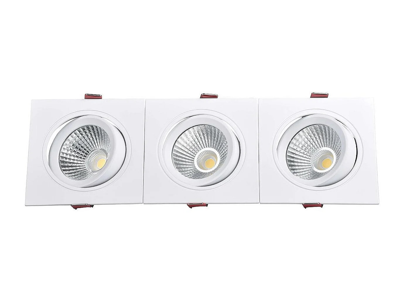 Spot Downlight LED 10W Rectangulaire Madison Coupe 255x75 mm 3000K Blanc chaud