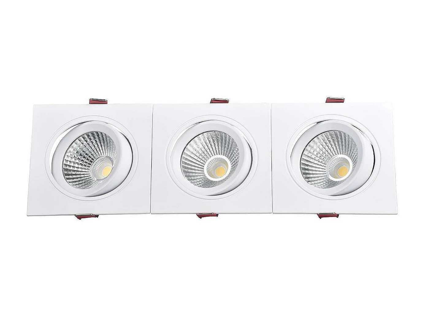 Spot Downlight LED 10W Rectangulaire Madison Coupe 255x75 mm 3000K Blanc chaud