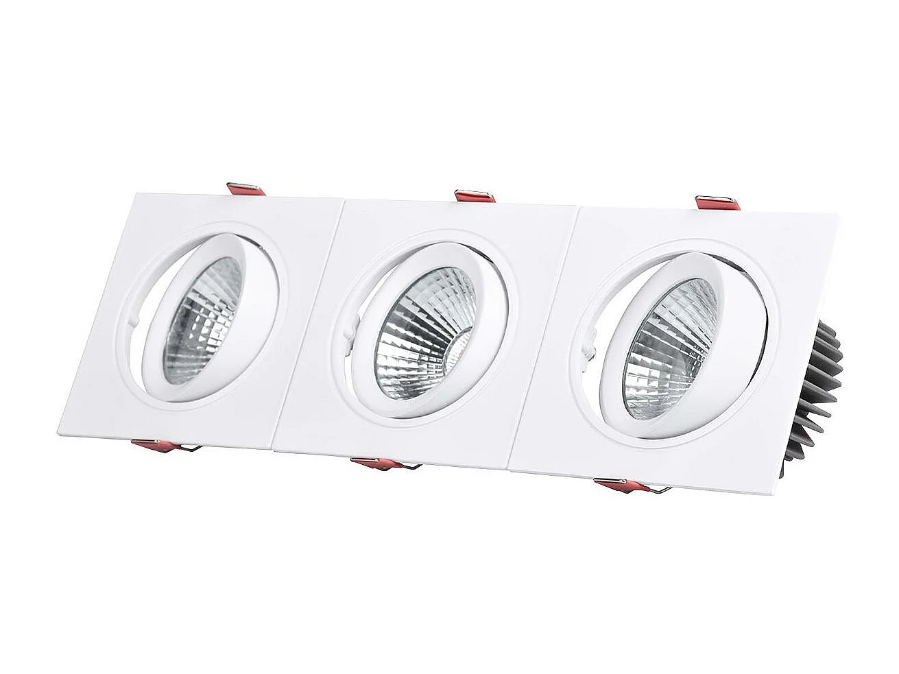 Spot Downlight LED 10W Rectangulaire Madison Coupe 255x75 mm 3000K Blanc chaud