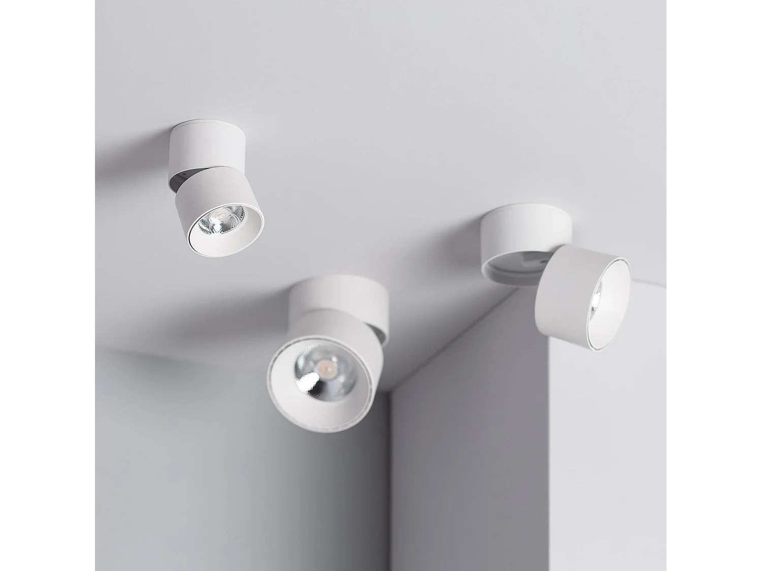 Applique LED 15W Alluminio Circolare Bianco New Onuba 2700K Bianco Caldo