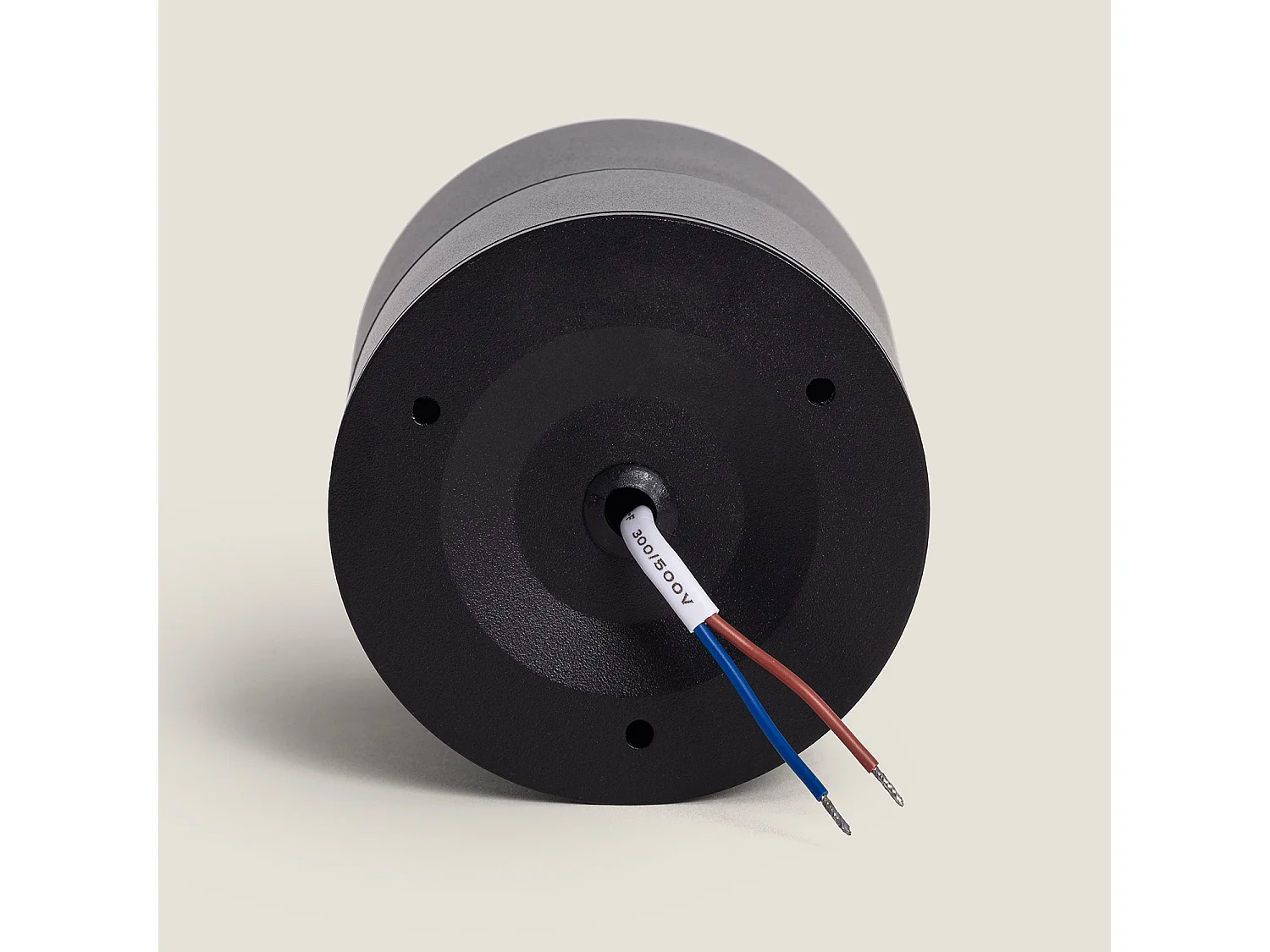 Applique LED Aluminium Ronde New Onuba 15W Noire 4000K Blanc neutre