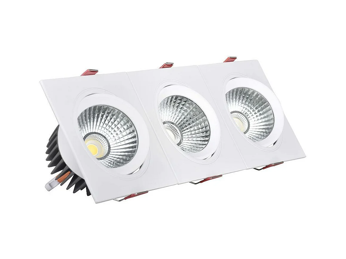 Spot Downlight LED 10W Rectangulaire Madison Coupe 255x75 mm 4000K Blanc neutre