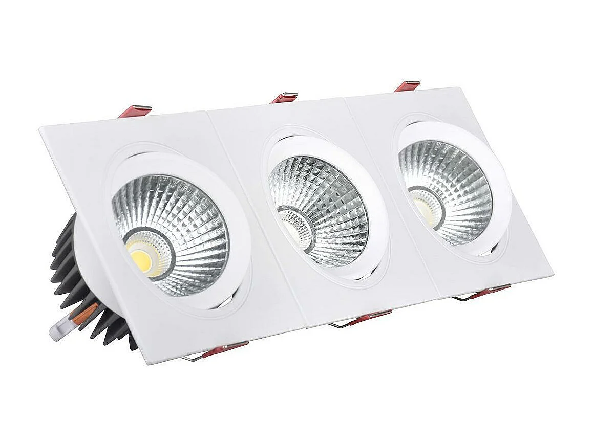 Spot Downlight LED 10W Rectangulaire Madison Coupe 255x75 mm 4000K Blanc neutre